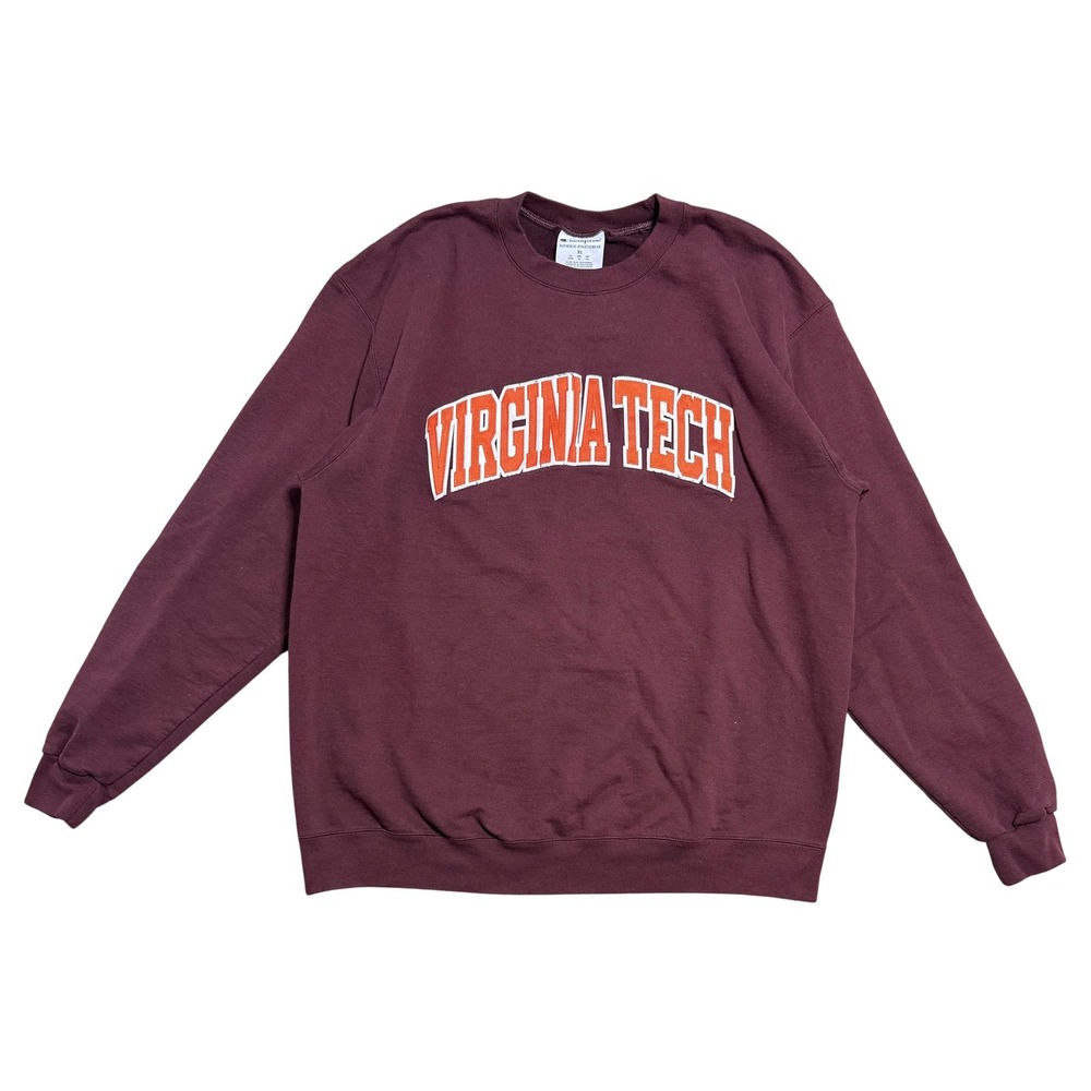Virginia Tech Hokies Sweatshirt Mens XL Maroon NCAA Football Champion